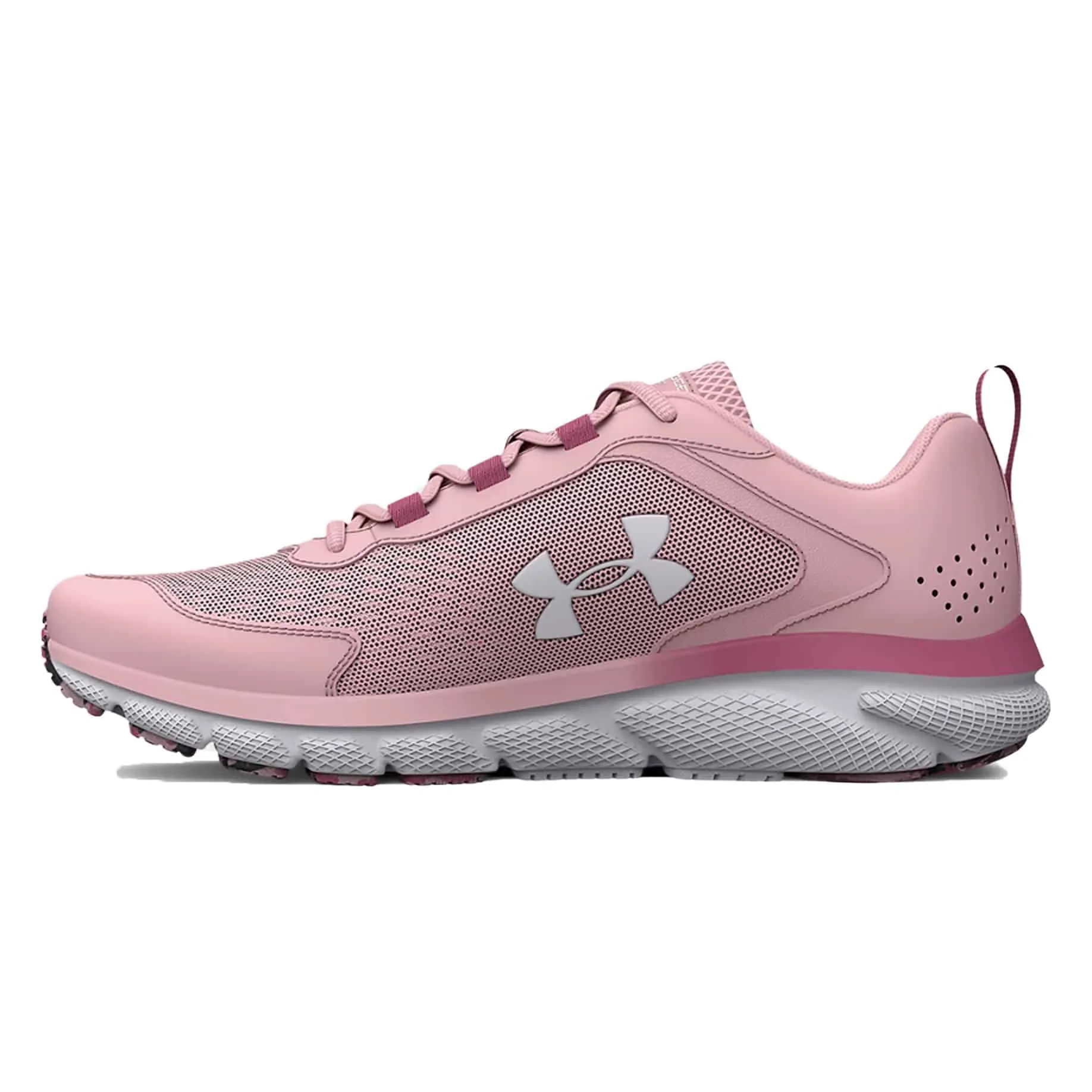 Under Armour Women’s Charged Assert 9 Marble Wide D Running Shoes – Prime Pink / Black