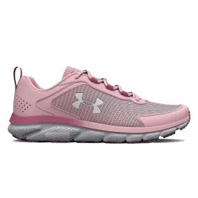 Under Armour Women’s Charged Assert 9 Marble Wide D Running Shoes – Prime Pink / Black