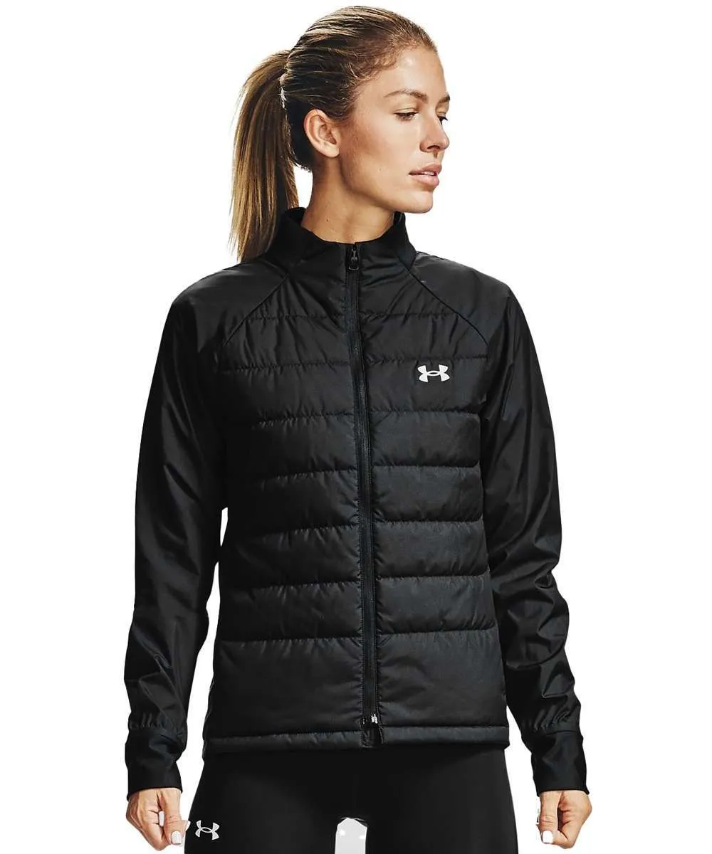 Under Armour Women’s Run Insulate Hybrid Jacket (Black/Reflective)