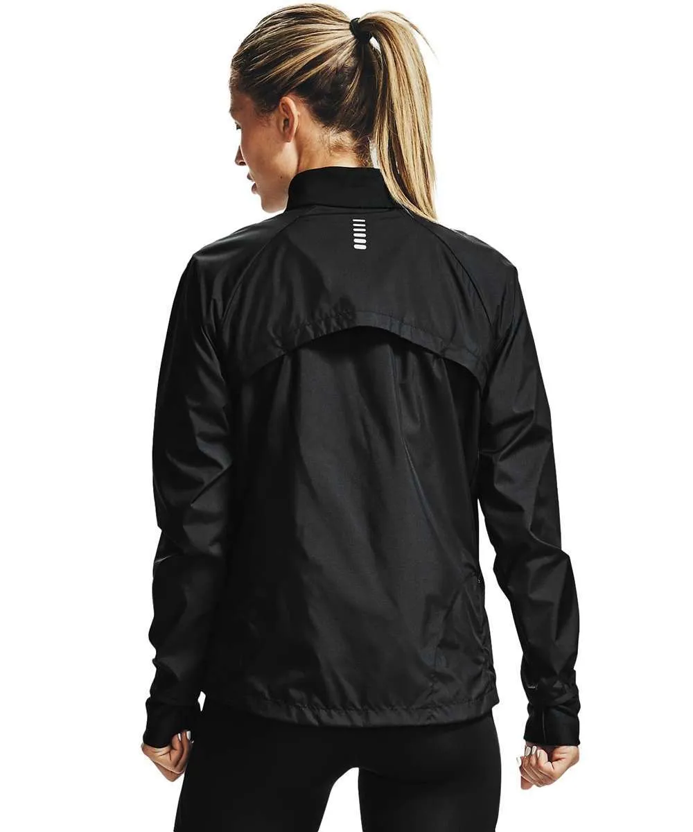 Under Armour Women’s Run Insulate Hybrid Jacket (Black/Reflective)