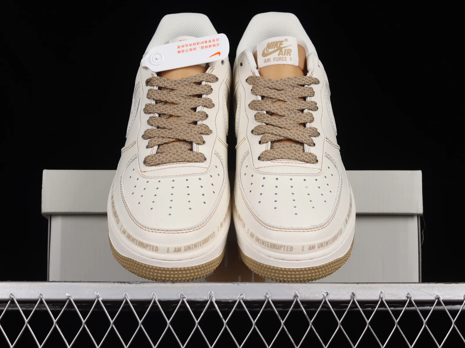 Uninterrupted x Nike Air Force 1 07 Low MORE THAN Khaki White UN0824-332