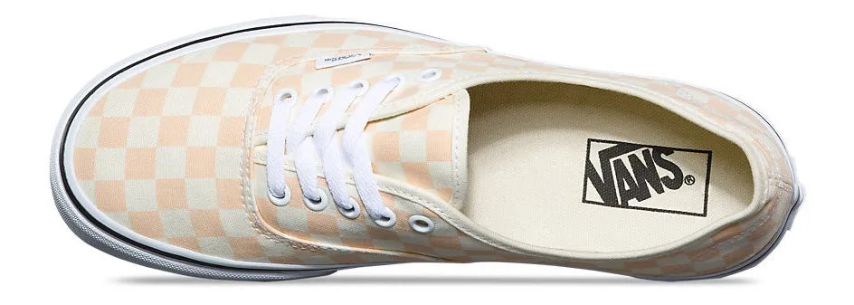 Vans Authentic (Checkerboard) Apricot Ice/True White