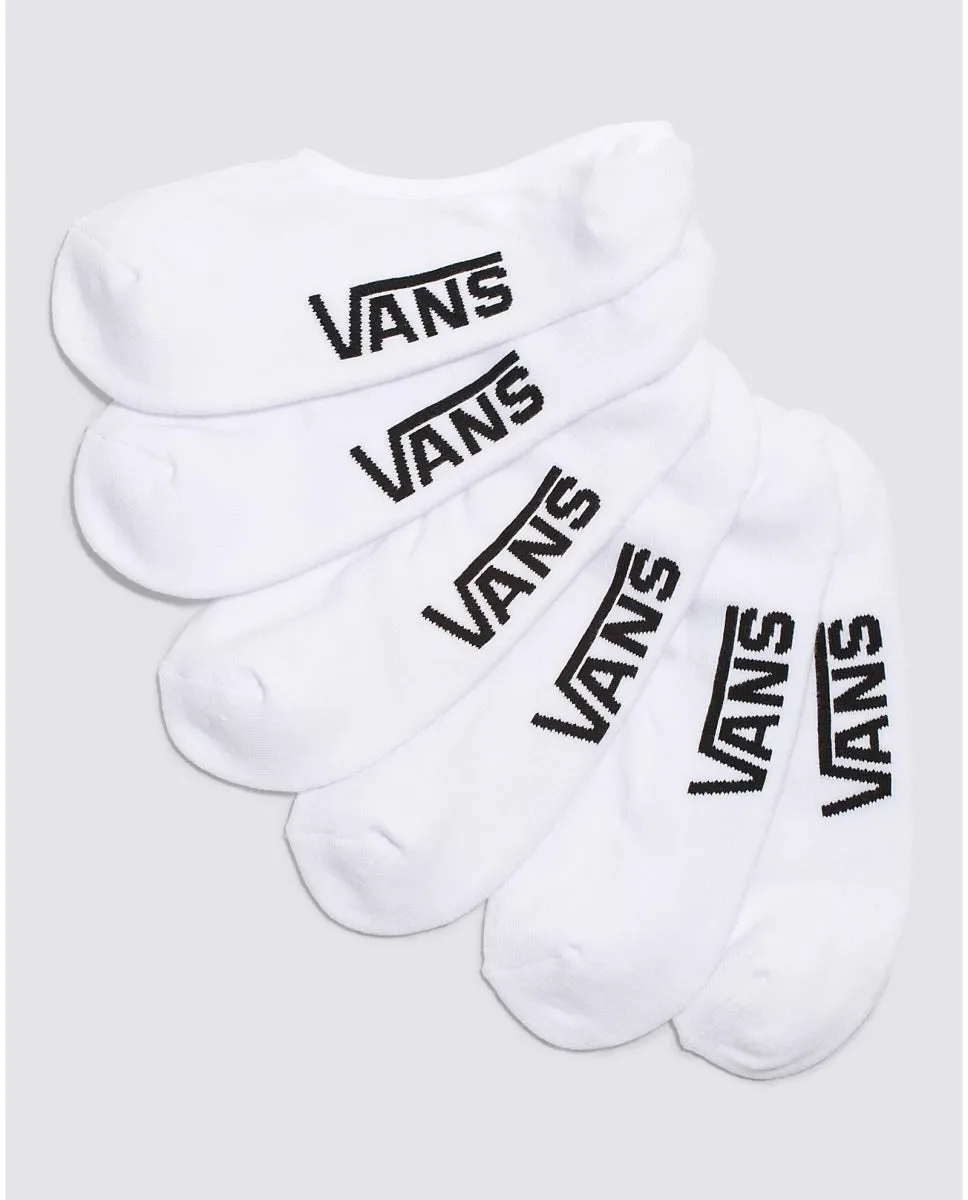 Vans Classic White No Show Socks - 3 Pairs