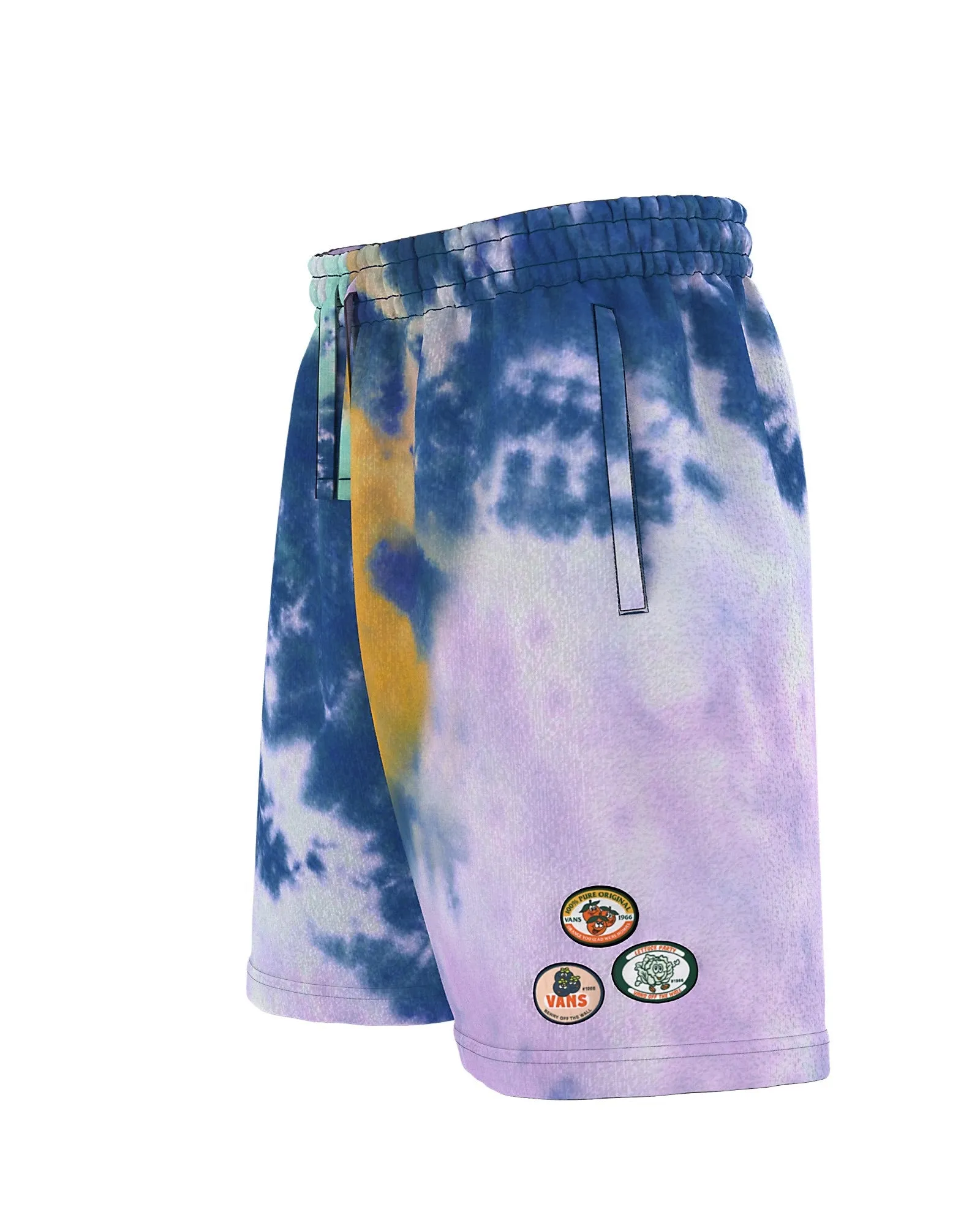 Vans Fruit Stickers Tie Dye Sweatshorts