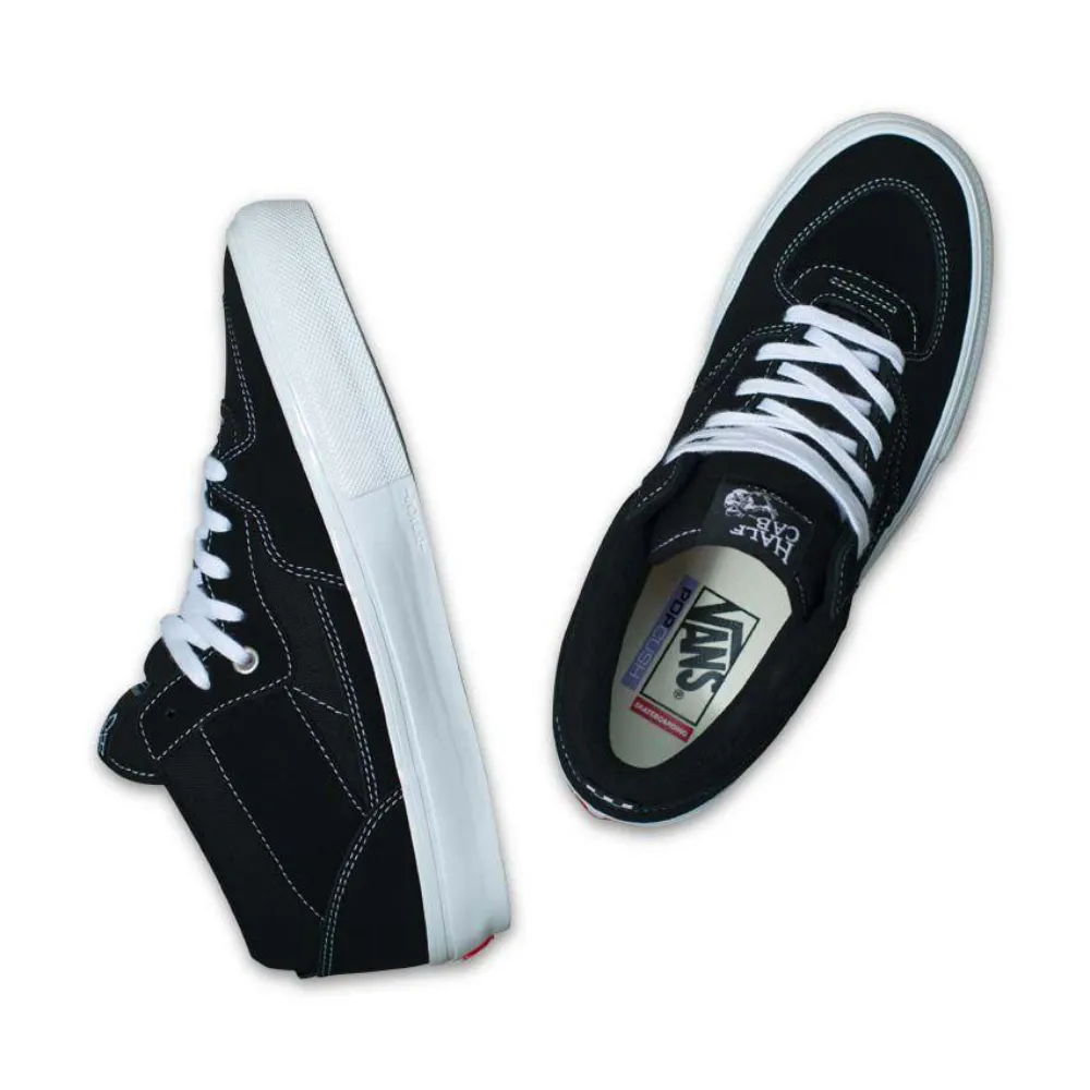 Vans Half Cab Skate Shoe Black/White