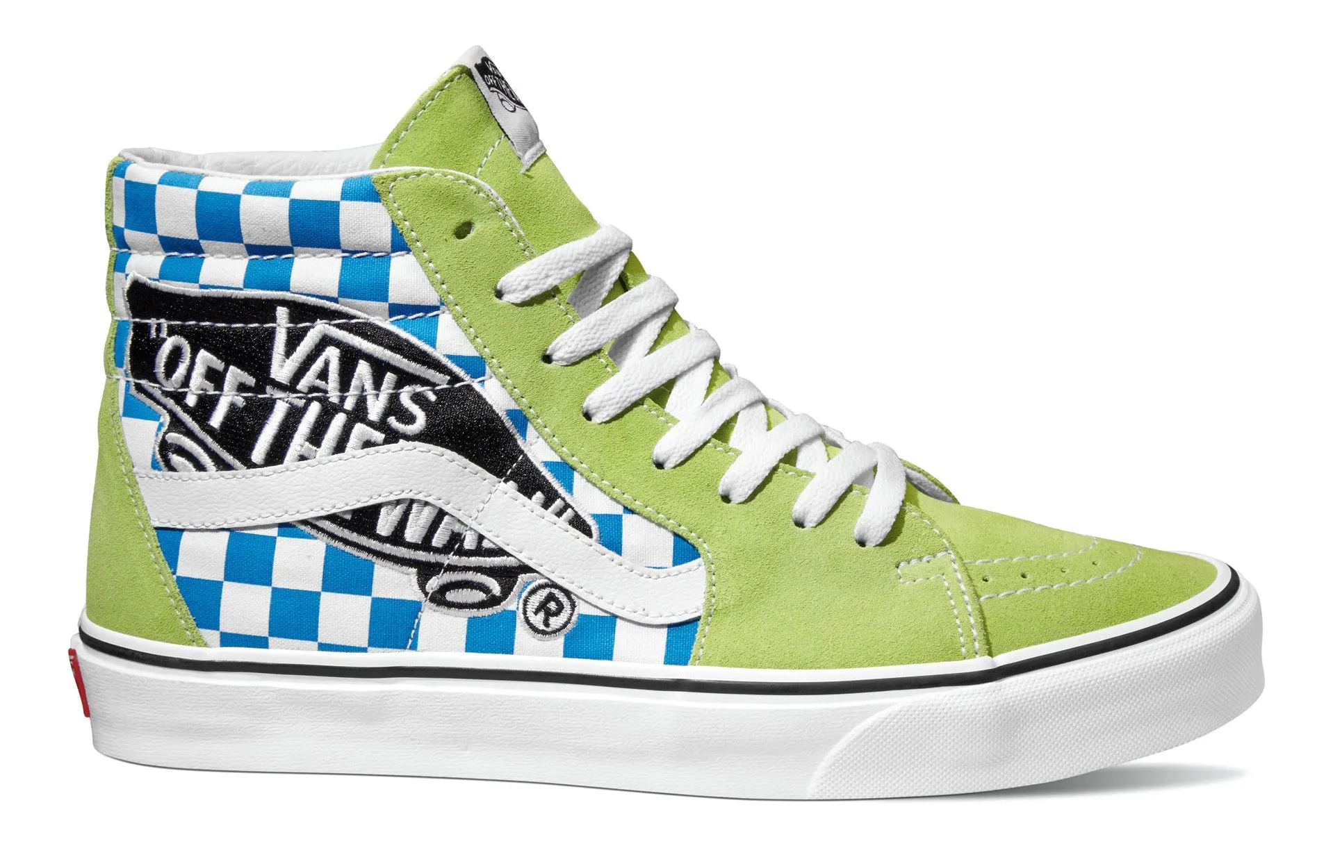 Vans Sk8-Hi (Vans Patch) Sharp Green/ True White