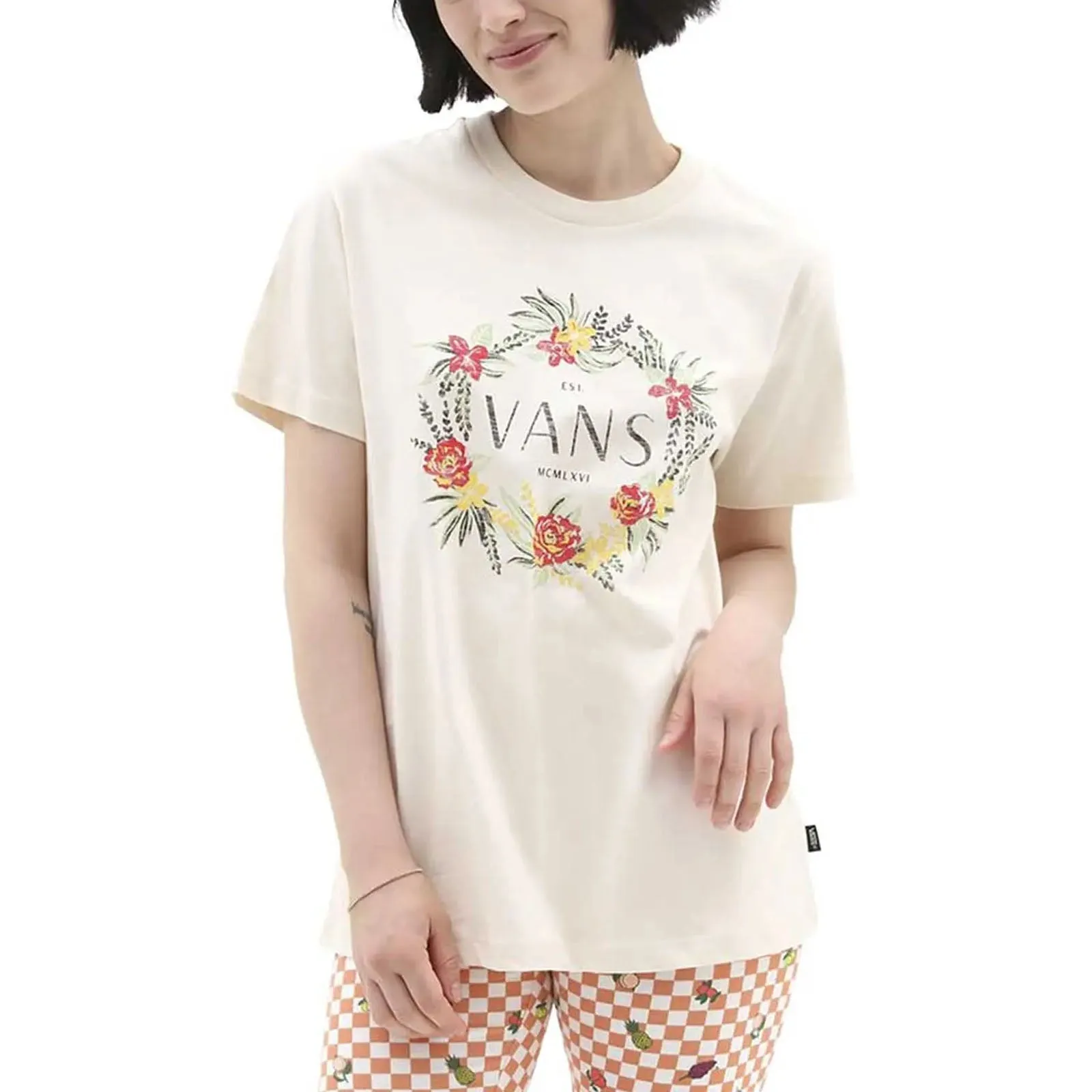 Vans Womens Wreath Of Flowers Short Sleeve T-Shirt