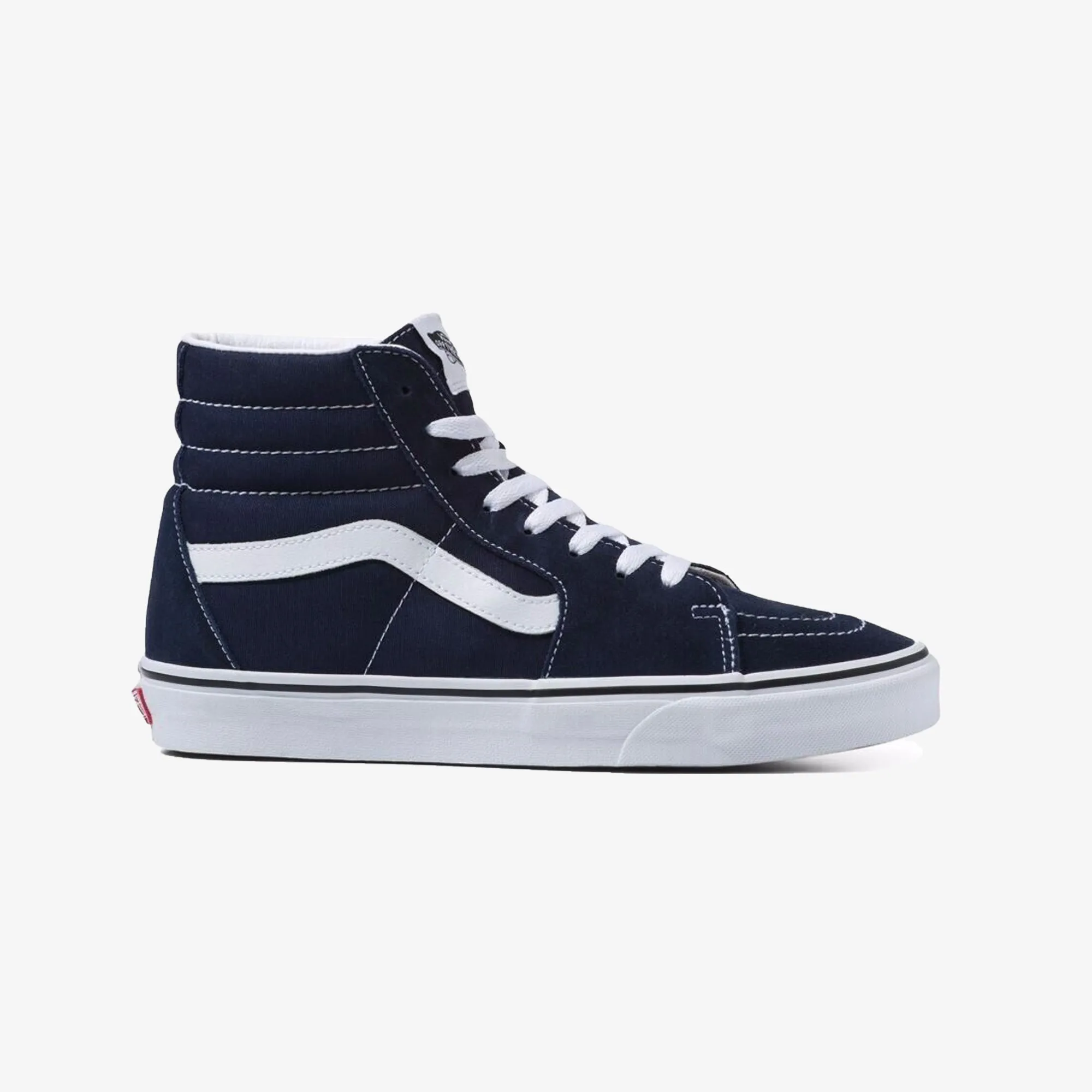 White and Blue SK8-Hi Shoes by Vans