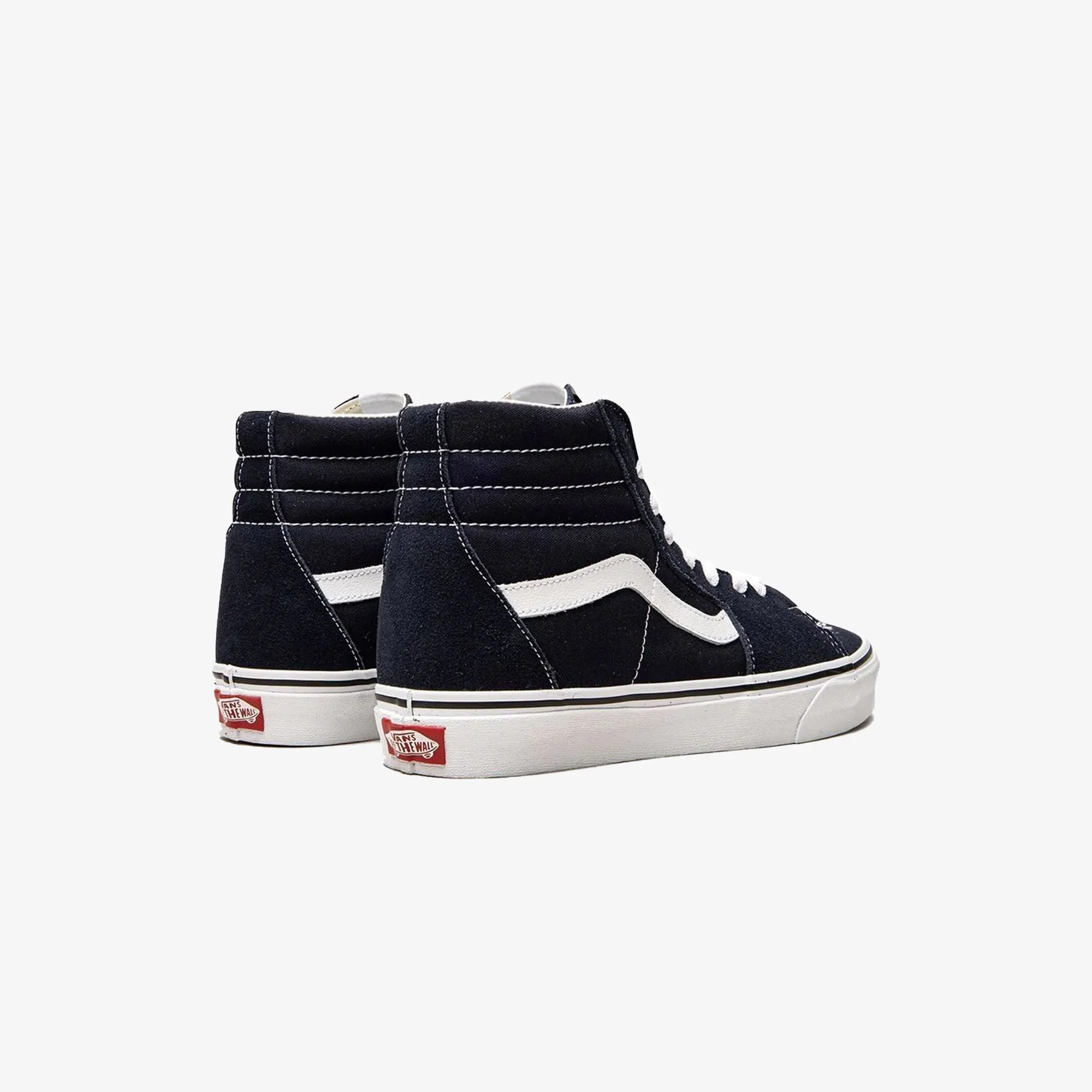 White and Blue SK8-Hi Shoes by Vans