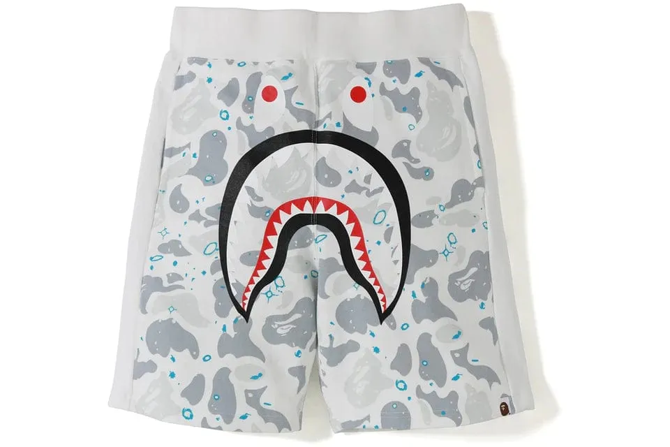 White BAPE Shark Shorts.