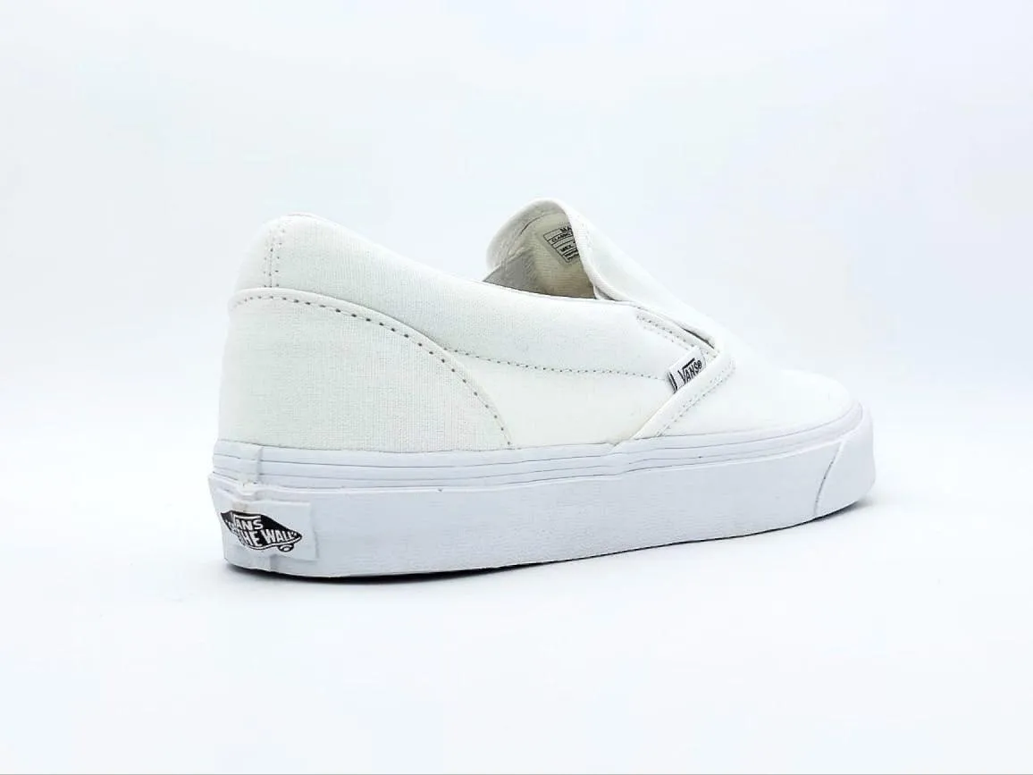 White Men's Vans Slip-On Tennis Shoes