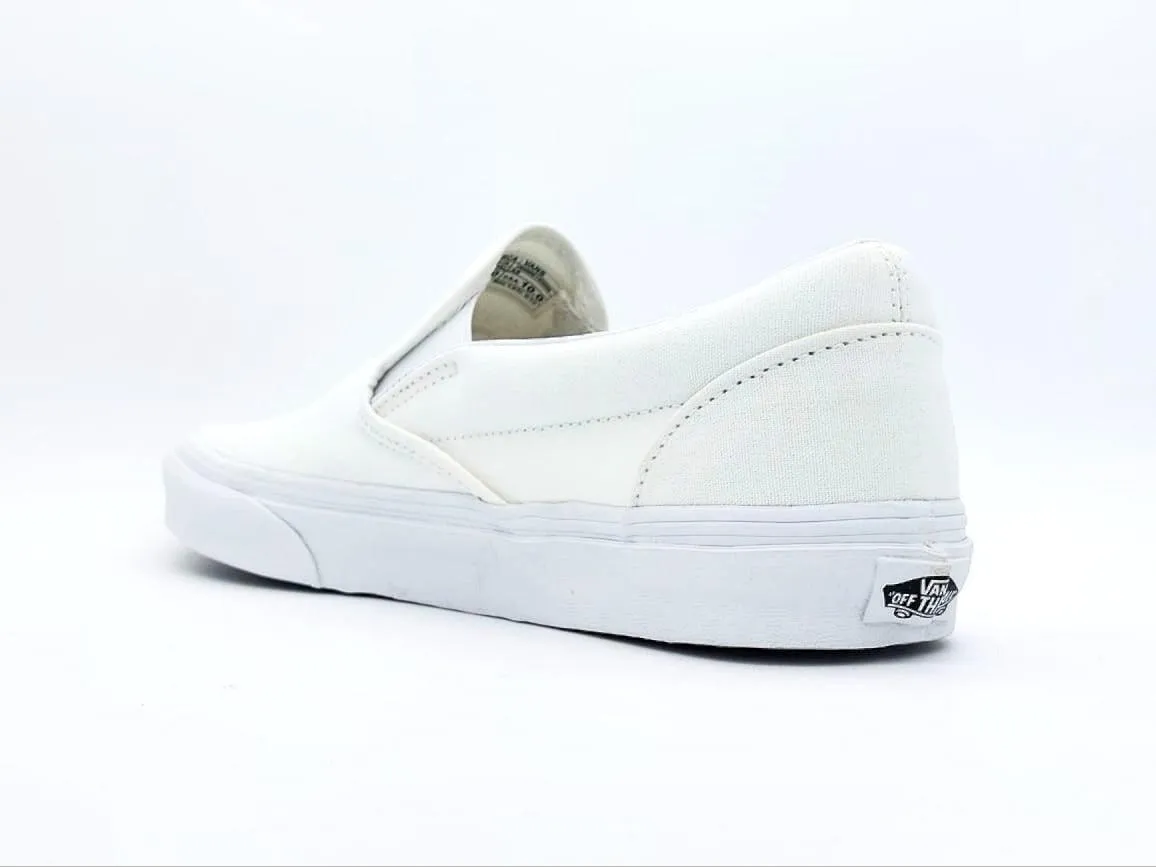 White Men's Vans Slip-On Tennis Shoes