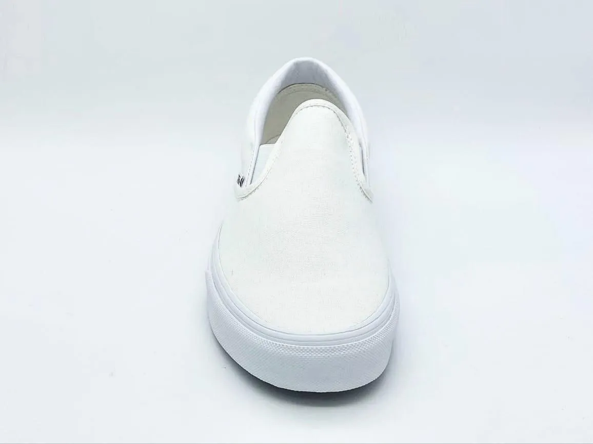 White Men's Vans Slip-On Tennis Shoes