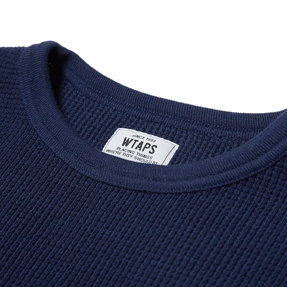 WTAPS Long Sleeve Waffle TeeNavy