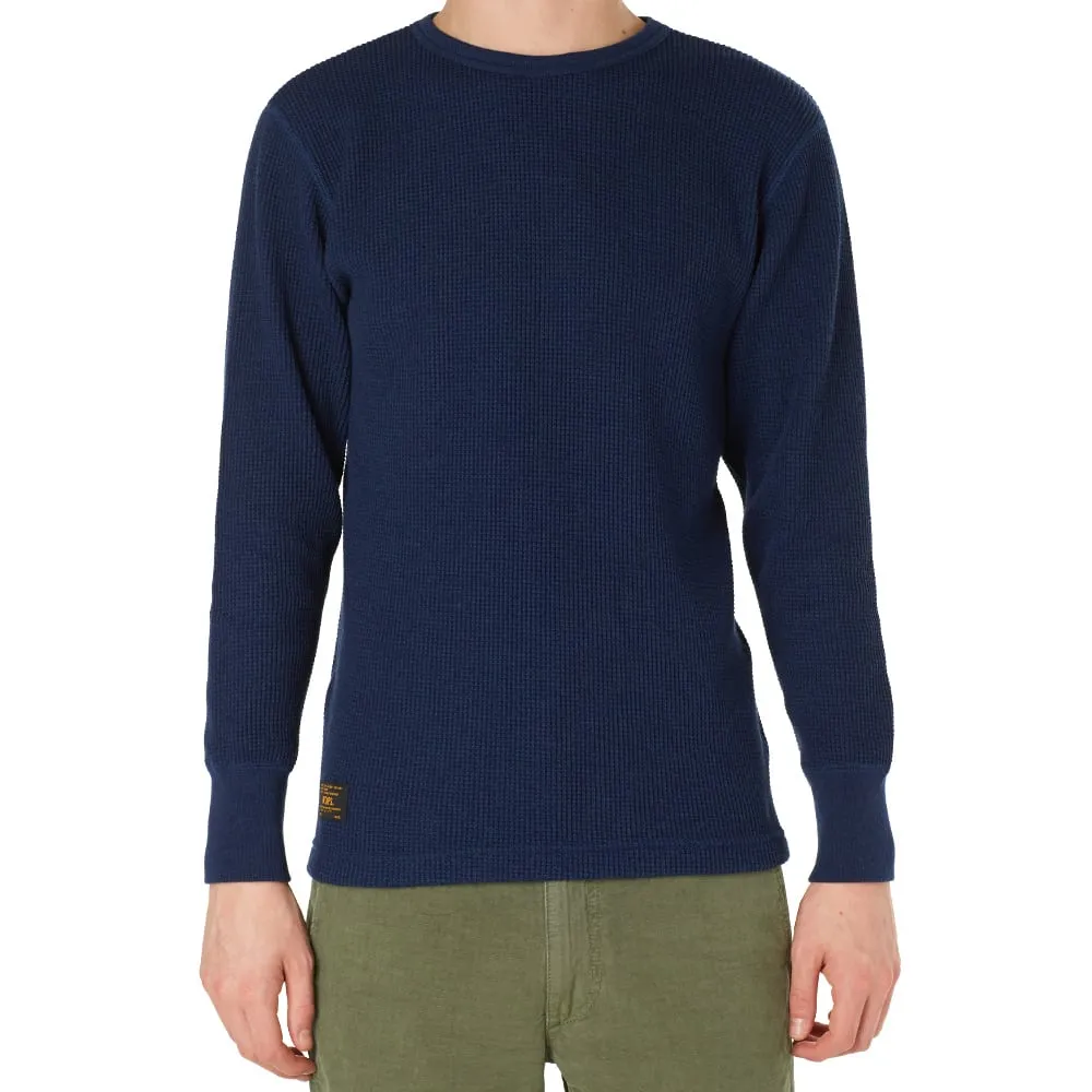 WTAPS Long Sleeve Waffle TeeNavy