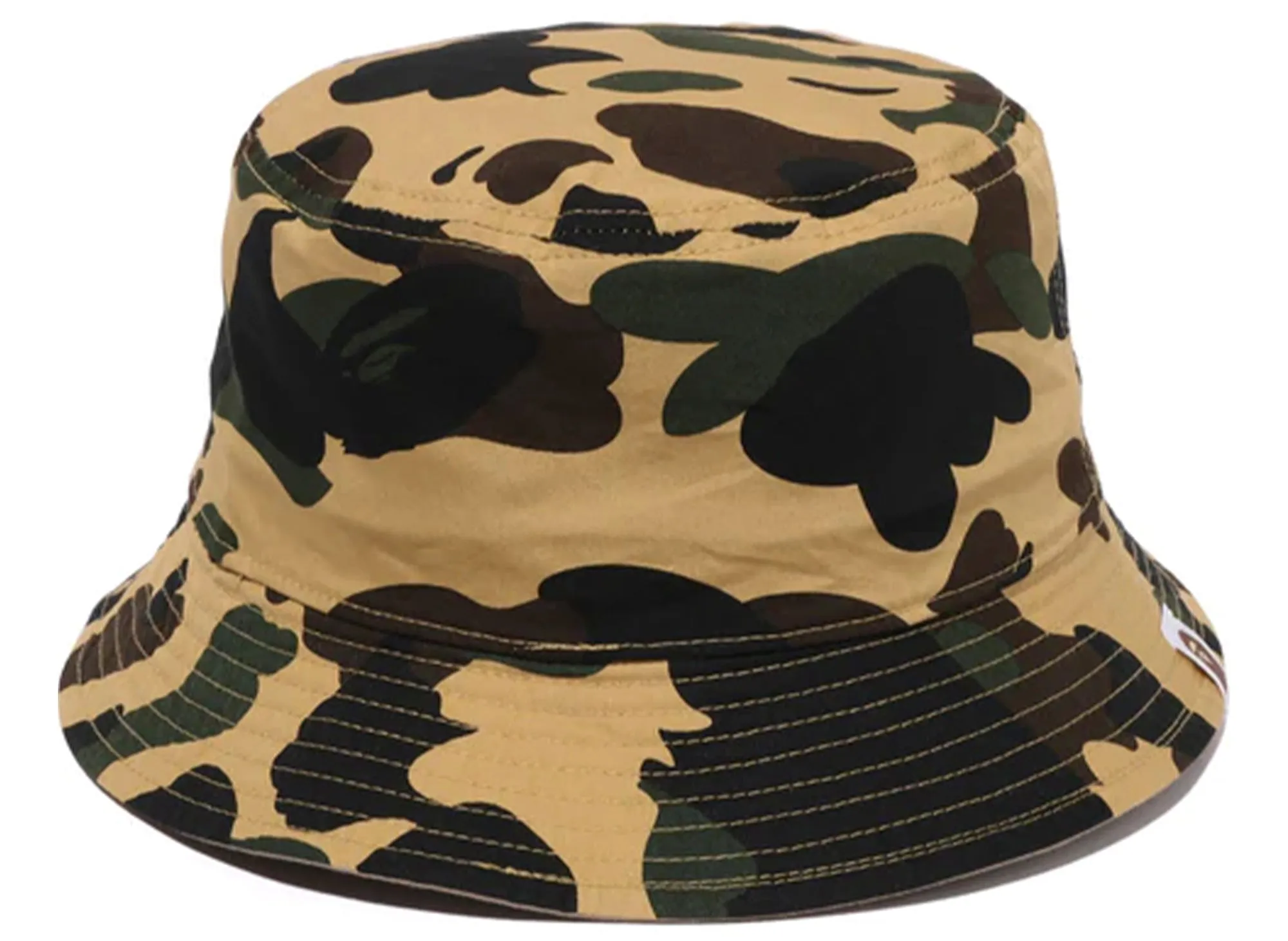 Yellow xld Bathing Ape 1st Camo Reversible Hat - One Point